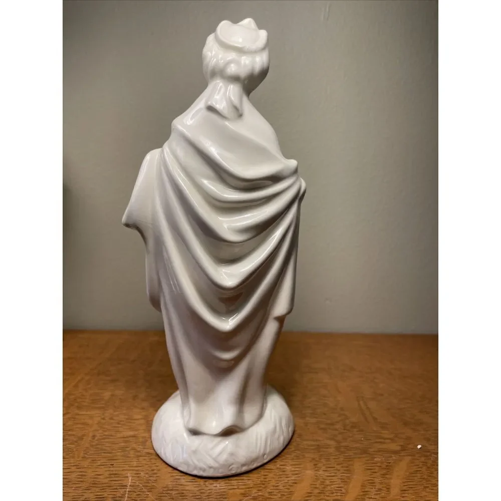 Vintage Atlantic Mold Lot 3 PC Wise‎ Men Ceramic White